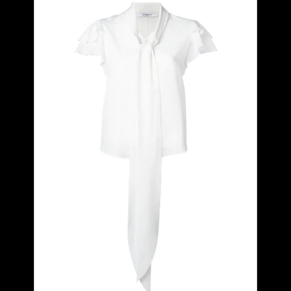 New GIVENCHY
Tie-neck Silk Crepe Blouse White - Picture 2 of 12